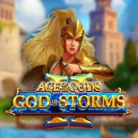 Age Of The Gods: God Of Storms 2 slot visual from Playtech available on qbet-online.com