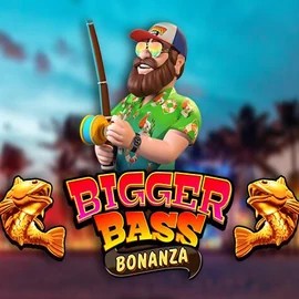 Official Slots logo: Bigger Bass Bonanza by Pragmatic Play at Qbet Casino