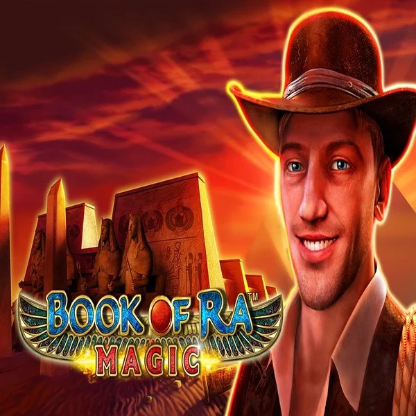 Slots logo of Book of Ra Magic from Greentube at Qbet Casino