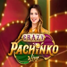 Official Live Casino logo: Crazy Pachinko by Evolution at Qbet Casino