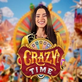 Crazy Time casino game by Evolution – featured logo at Qbet Casino