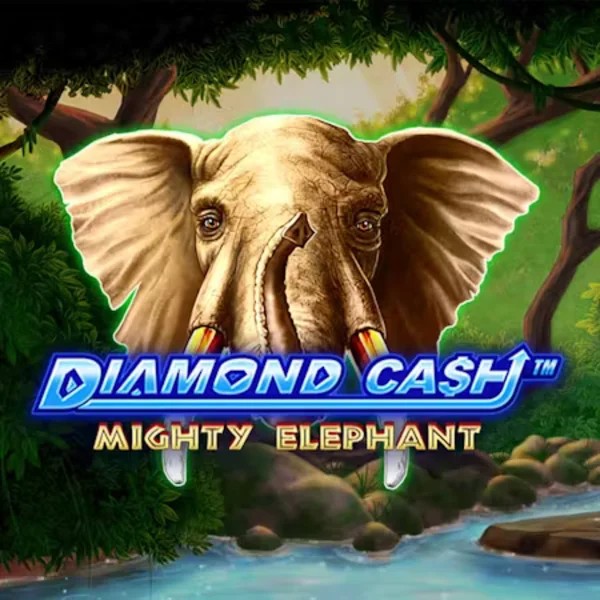Diamond Cash Mighty Elephant online game logo by Greentube on qbet-online.com