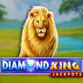Jackpots logo of Diamond King Jackpots from SpinPlay Games at Qbet Casino