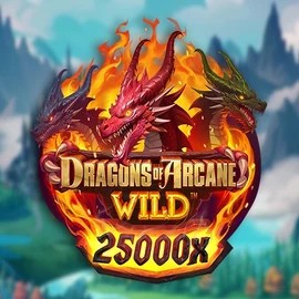 Dragons of Arcane Wild casino game by Foxium – featured logo at Qbet Casino