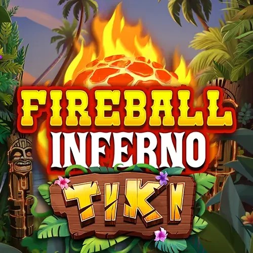 Fireball Inferno Tiki slot visual from NetEnt available on qbet-online.com