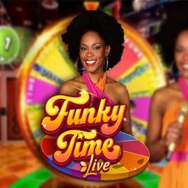 Funky Time casino game by Evolution – featured logo at Qbet Casino