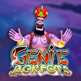 Genie Jackpots online game logo by Blueprint Gaming on qbet-online.com