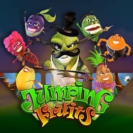 Jumping Fruits slot visual from Wazdan available on qbet-online.com
