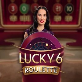 Official Live Casino logo: Lucky 6 Roulette by Pragmatic Play at Qbet Casino