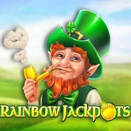 Jackpots logo of Rainbow Jackpots from Red Tiger Gaming at Qbet Casino