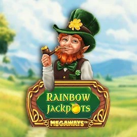 Rainbow Jackpots Megaways slot visual from Red Tiger Gaming available on qbet-online.com