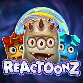 Reactoonz logo – Slots by Play'n GO at Qbet Casino