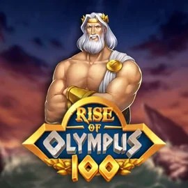 Slots logo of Rise of Olympus 100 from Play'n GO at Qbet Casino