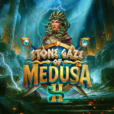 Stone Gaze of Medusa 2 slot logo by Stakelogic at Qbet Casino