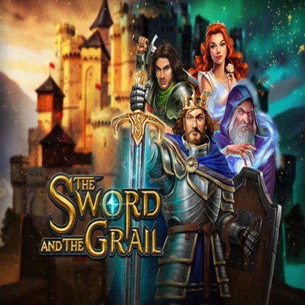 The Sword and the Grail logo by Play'n GO Qbet Casino